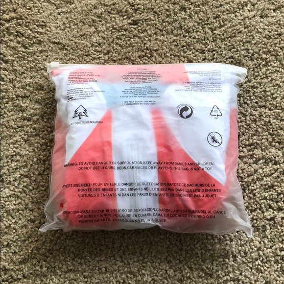 White/Coral Color-Block Rashguard 1Piece Swim Suit - Picture 8 of 8